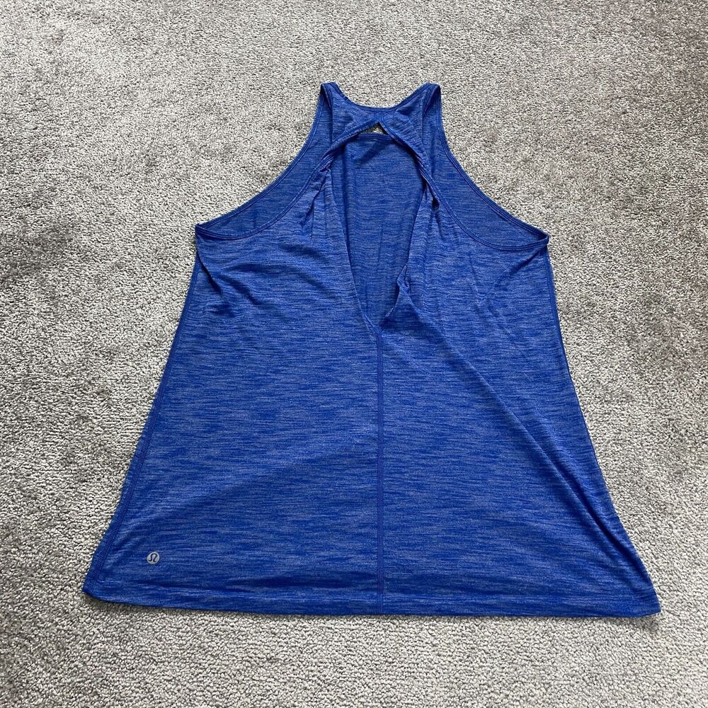Blue Women's Racerback Tank Top - Picture 2 of 8